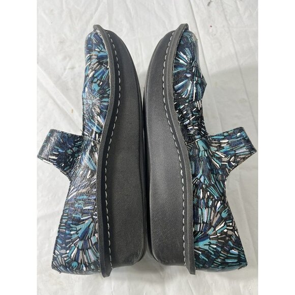 Alegria Paloma Blue Collage Clogs size 7 - Picture 12 of 15